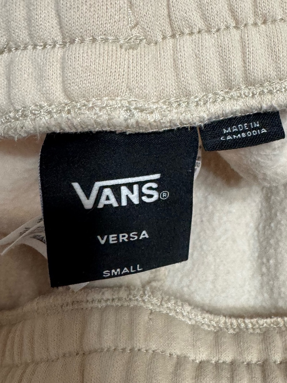 Vans Versa Tonal Checkerboard Hoodie Jogger Set Skater Sandcore Streetwear XS/S - Picture 10 of 14